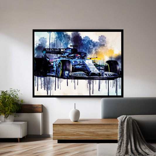 Alphatauri AT01 F1 Cars Formula 1 Scuderia Honda Canvas Wall Art - Y Canvas