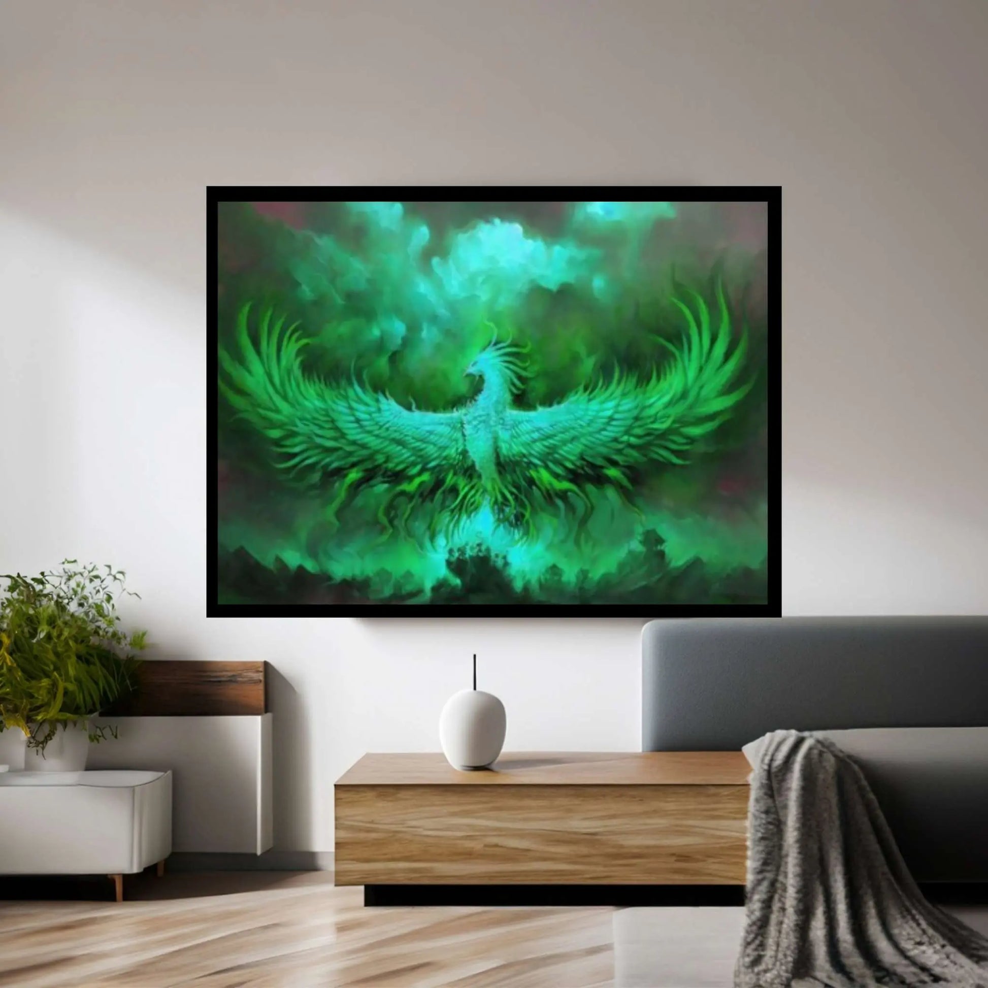 Phoenix Rebirth Canvas, Canvas Wall Art Print Poster - Y Canvas