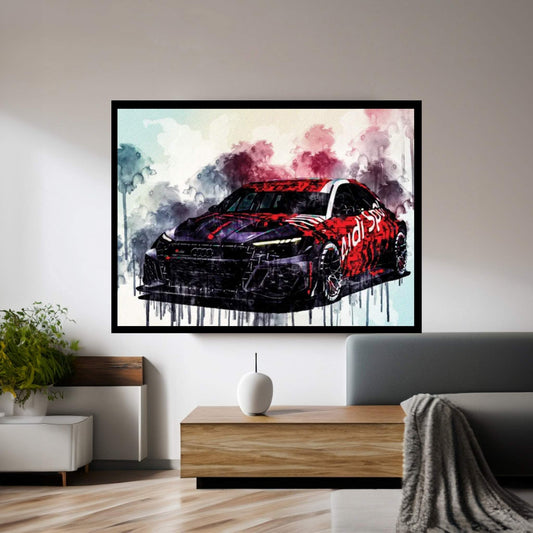 2021 Audi RS3 LMS Front View Canvas Wall Art - Y Canvas