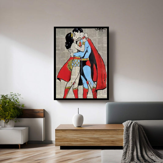 Super Love Canvas Wall Art - Y Canvas