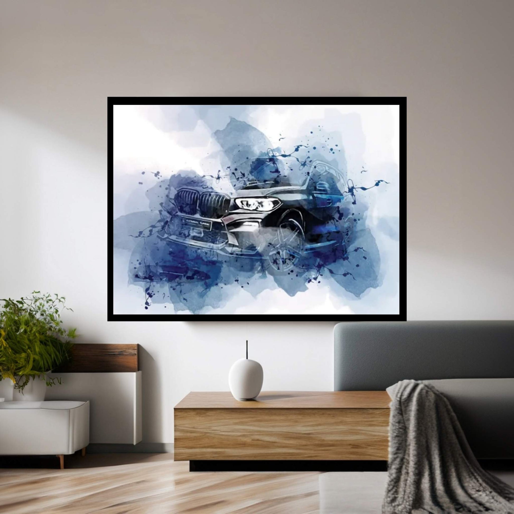 BMW X5 Nightscapes 2021 Canvas Wall Art - Y Canvas