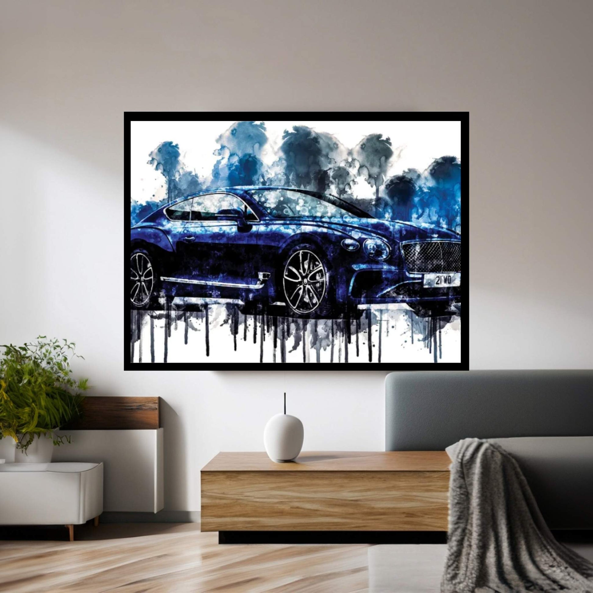 2017 Bentley Continental GT Canvas Wall Art - Y Canvas