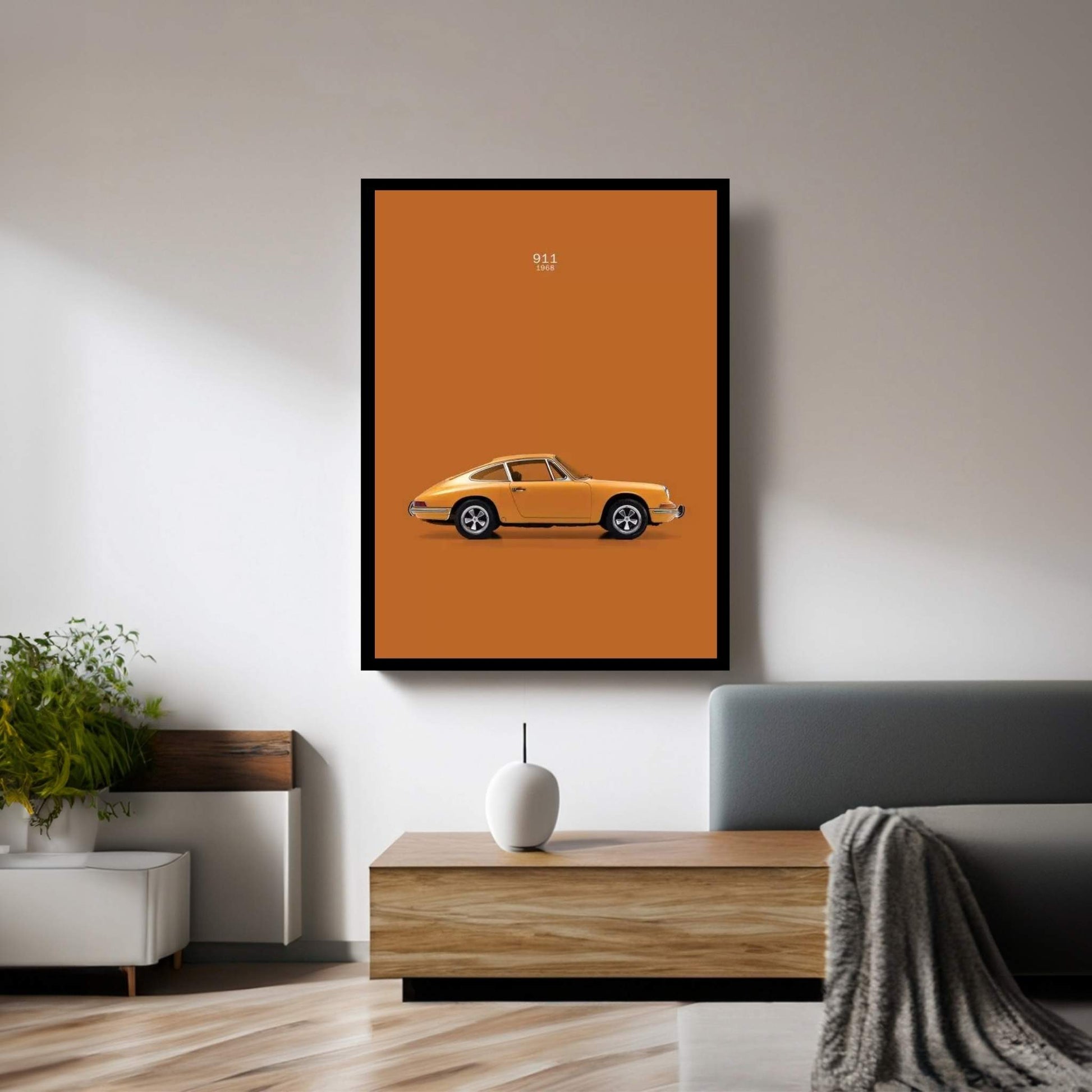 1968 Porsche 911 Canvas Wall Art - Y Canvas