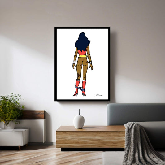 Wonder Butt II Canvas Wall Art - Y Canvas