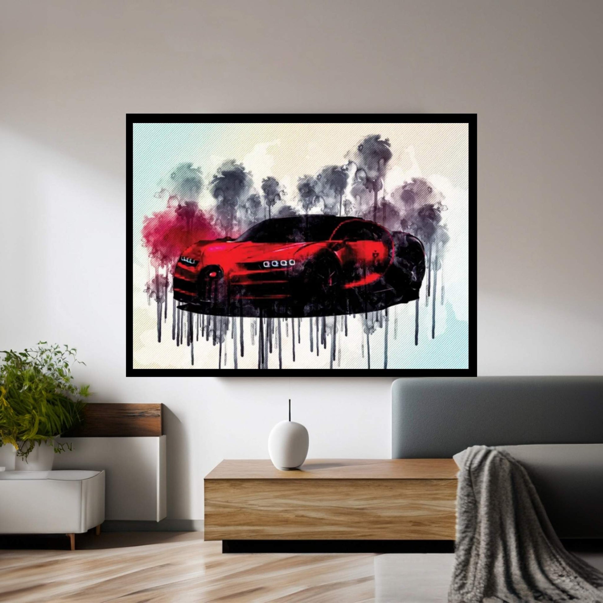 Bugatti Chiron Sport 2019 Hypercar Tuning Canvas Wall Art - Y Canvas