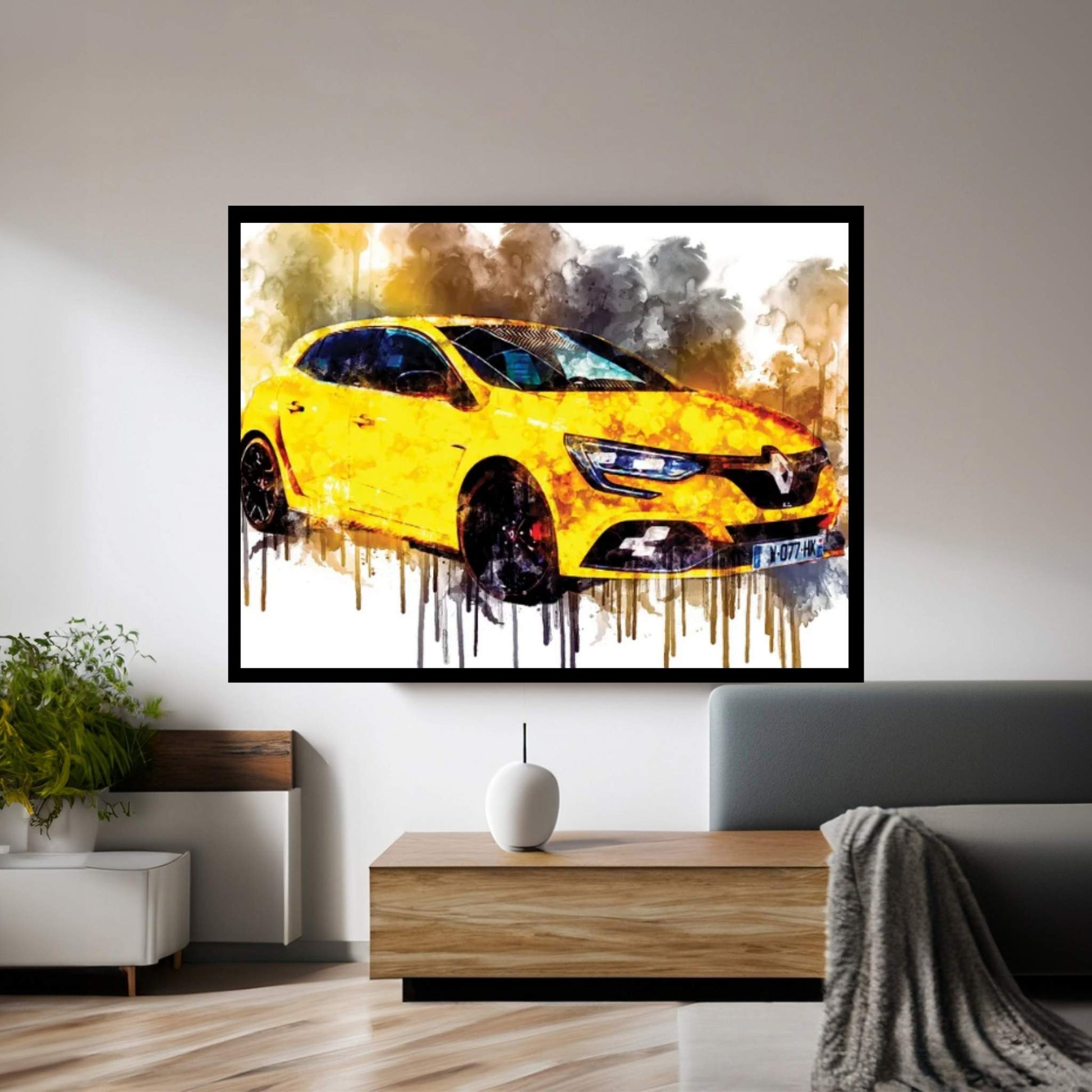 Car 2019 Renault Megane RS Cup Chassis Canvas Wall Art - Y Canvas