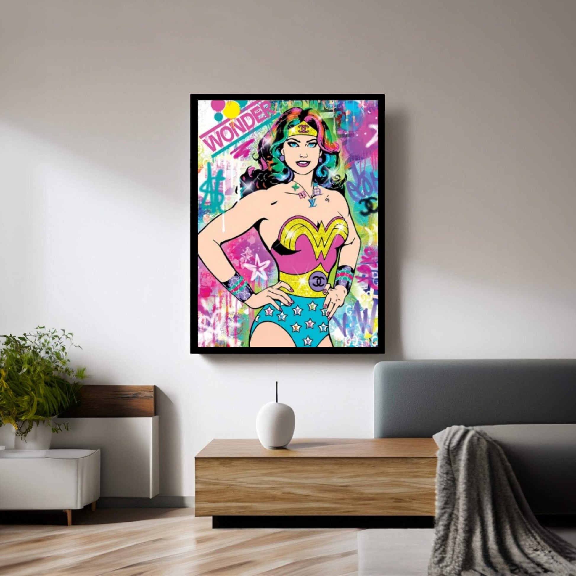 Wonder Woman Canvas Wall Art - Y Canvas