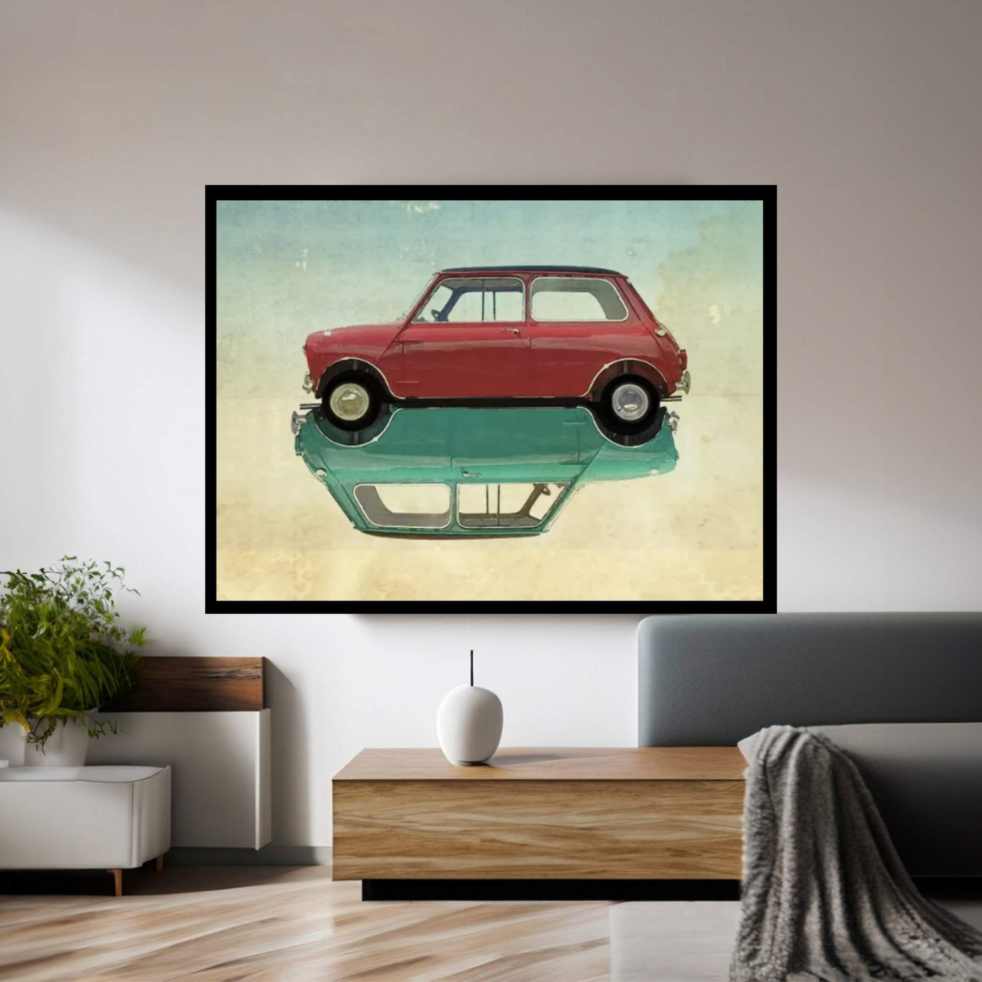 Car Mini Canvas Wall Art - Y Canvas