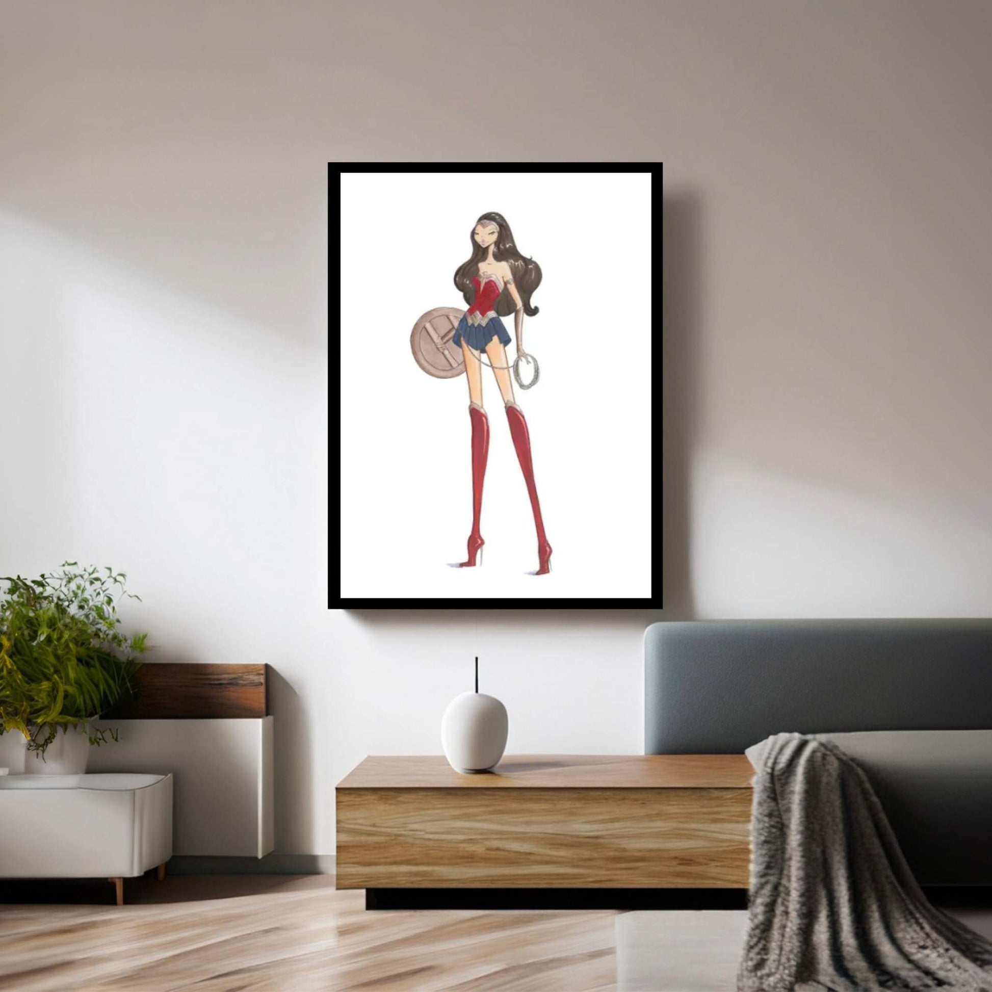 Wonder Woman Canvas Wall Art - Y Canvas