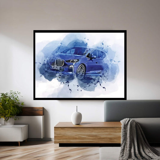 BMW 230E Xdrive Active Tourer M Sport 2021 Canvas Wall Art - Y Canvas