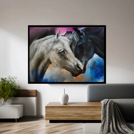 Abstract Horses Canvas WAll Art Home Decor - Y Canvas