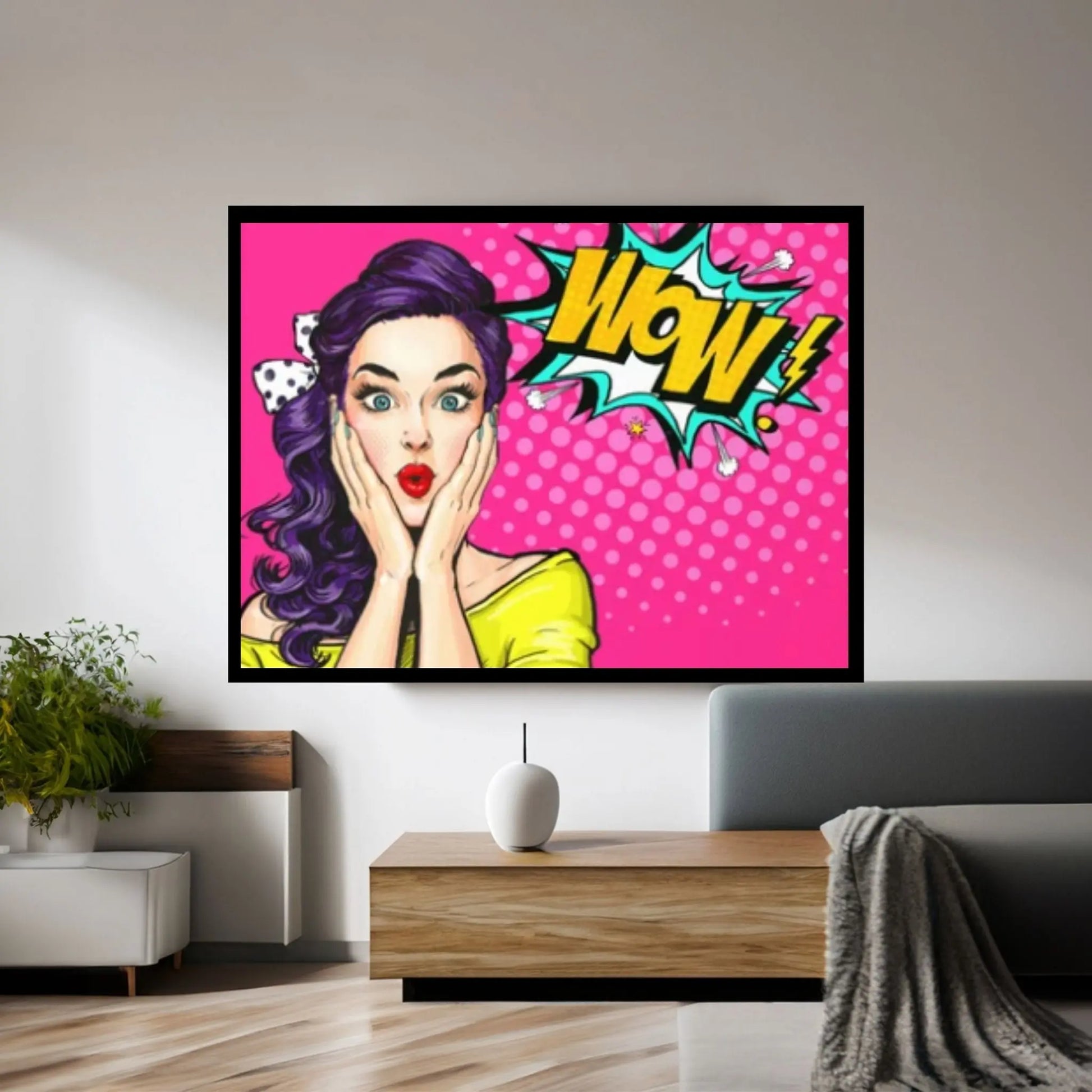 Pop Art Woman Wall Art, Comic Pop Art, Retro Comic - Y Canvas