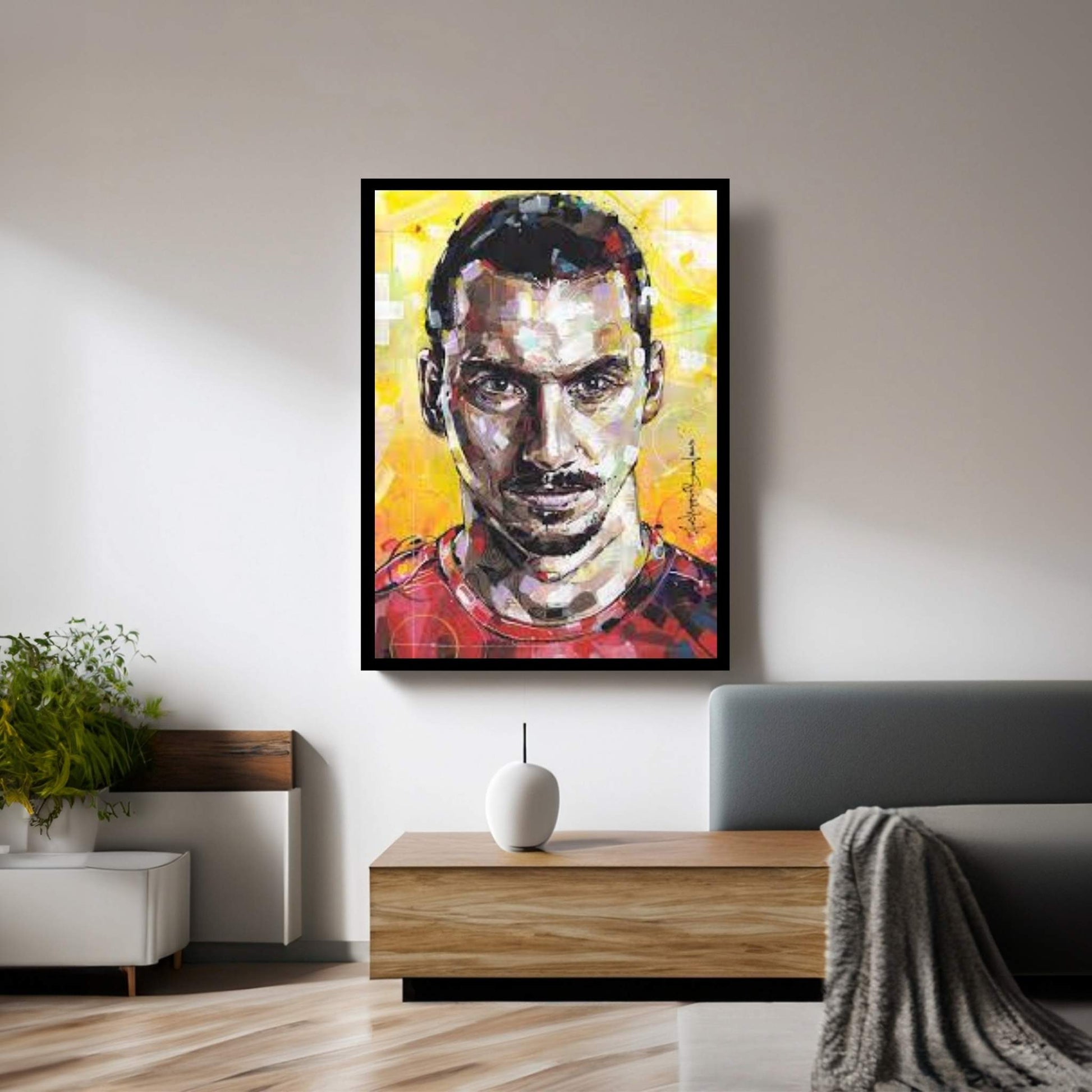 Zlatan Ibrahimovic Canvas Wall Art - Y Canvas