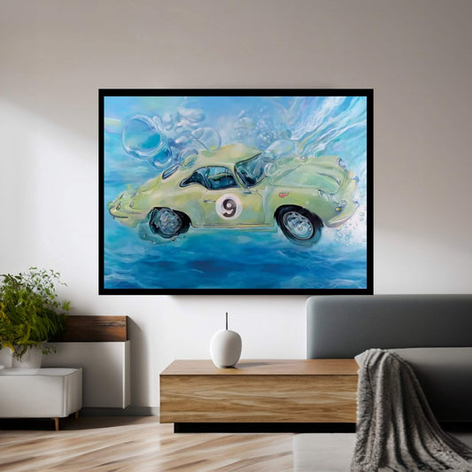 Porsche No. 9 Canvas Wall Art - Y Canvas