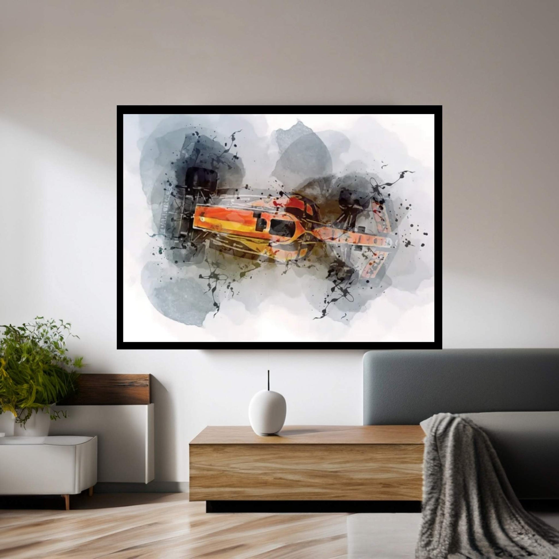 2022 Formula 1 Mclaren Mcl36 Exterior Canvas Wall Art - Y Canvas