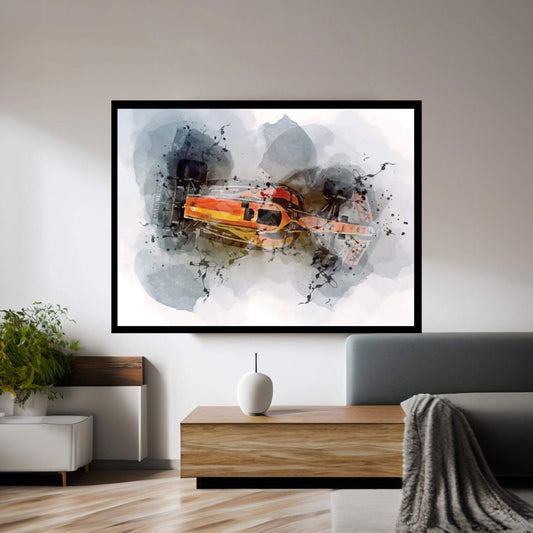 2022 Formula 1 Mclaren Mcl36 Exterior Canvas Wall Art - Y Canvas