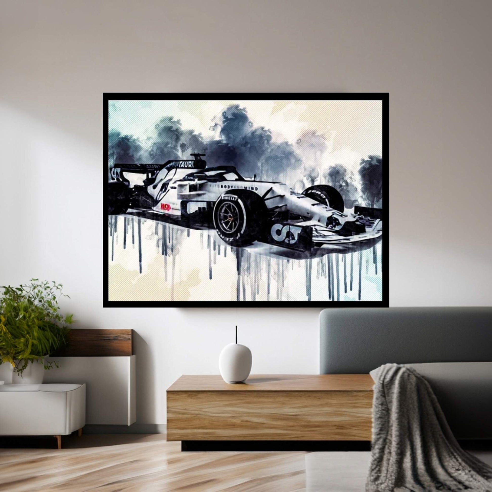 Alphatauri AT01 Cars Formula 1 Scuderia Alphatauri F1 Cars Scuderia Honda Canvas Wall Art - Y Canvas