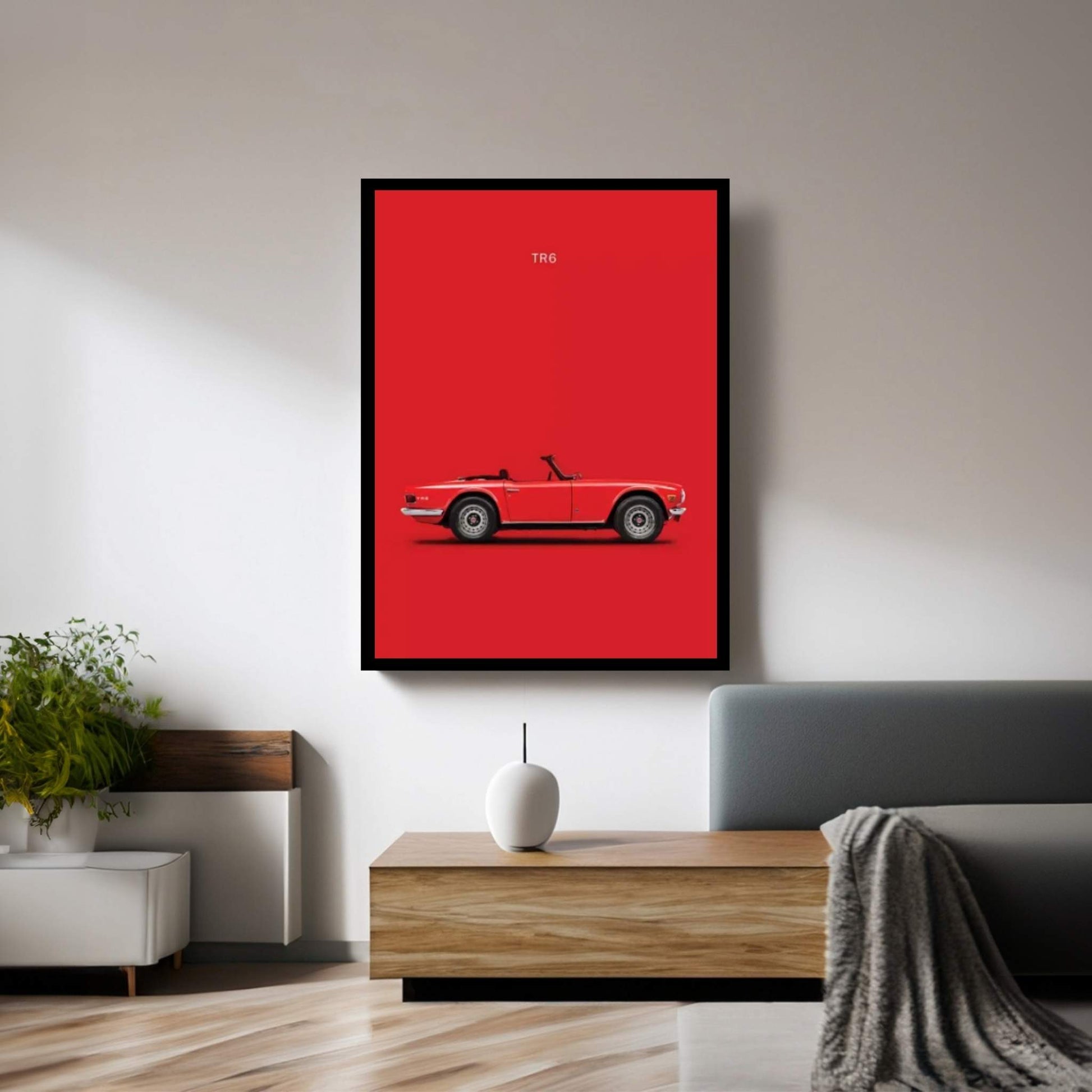 Triumph TR6 Canvas Wall Art - Y Canvas