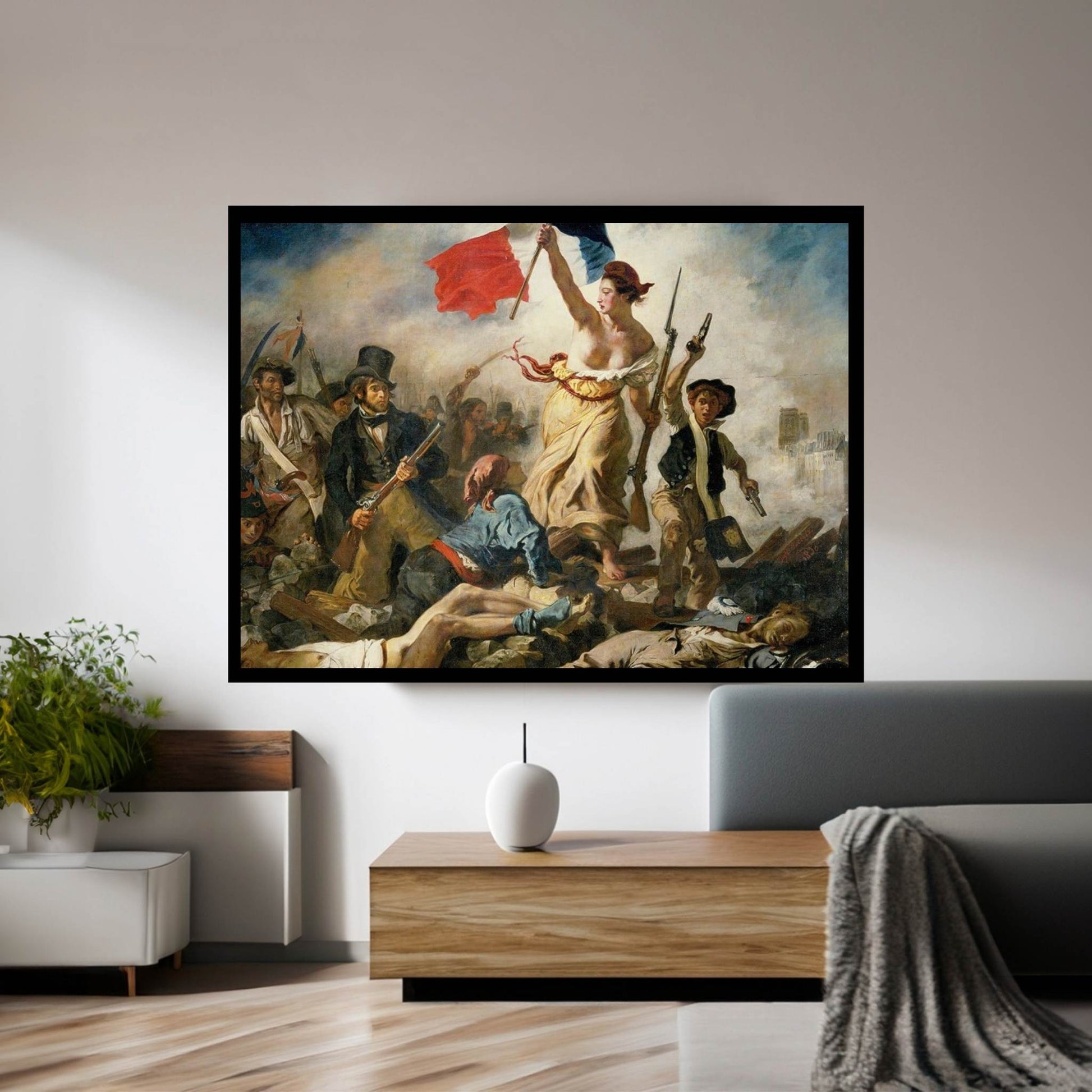 Liberty Leading the People Canvas Wall Art - Y Canvas