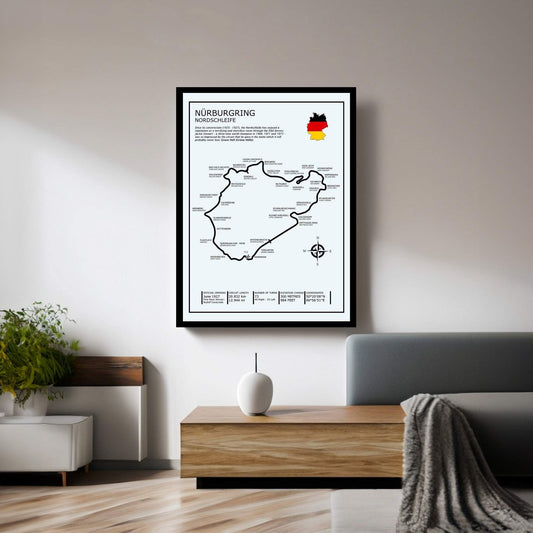 Nurburgring Nordschleife Canvas Wall Art - Y Canvas