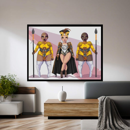 Bey-Kanda Canvas Wall Art - Y Canvas