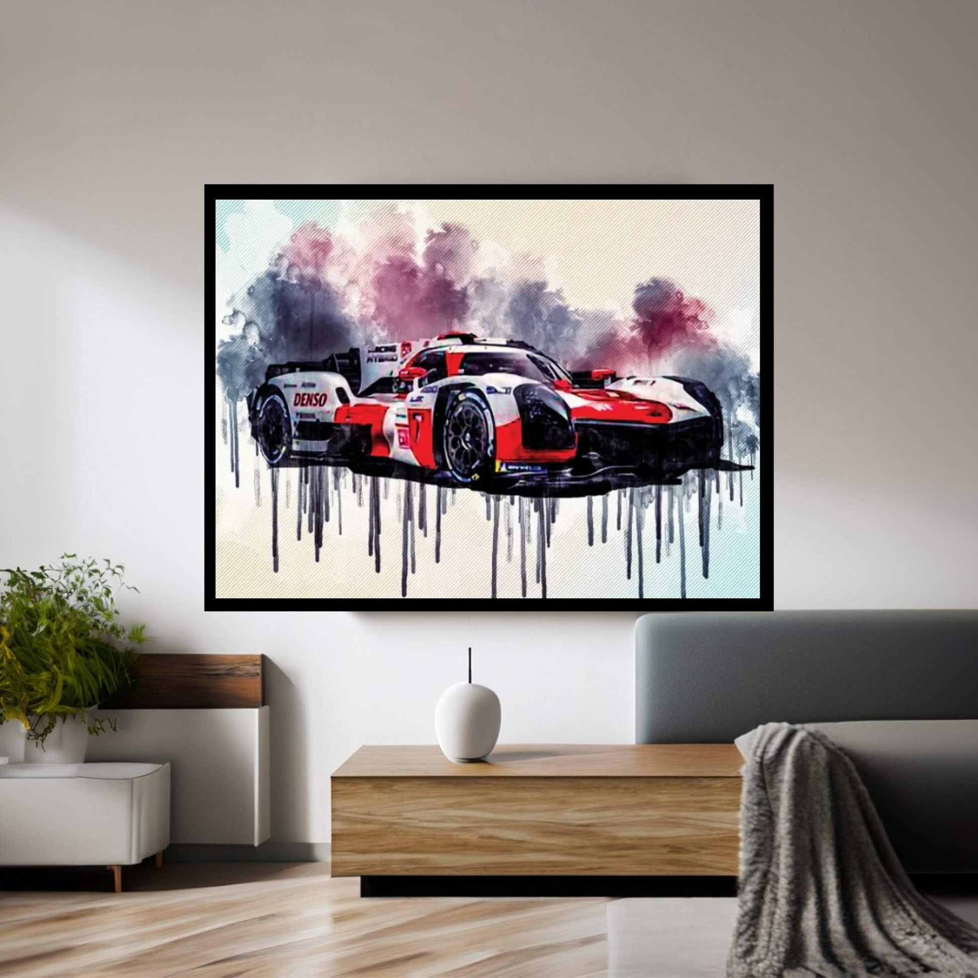 Toyota Gr010 Hybrid 2021 Le Mans Hypercar Lmh Race Cars Gazoo Racing Japanese Sports Cars Canvas Wall Art - Y Canvas