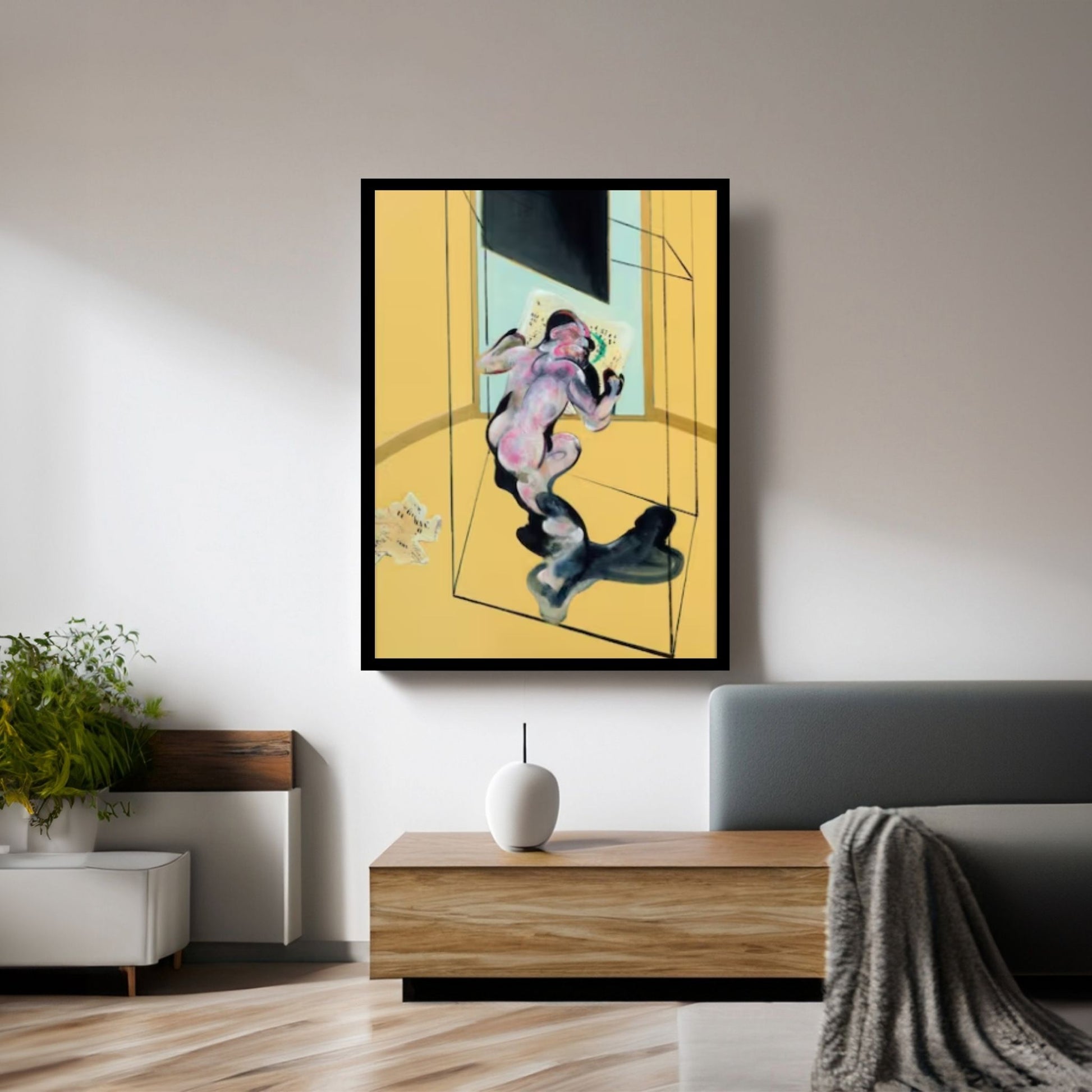 Francis Bacon Painting Modern Art Canvas Wall Art - Painting Reproduction Print - Y Canvas