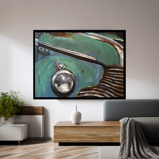 Old Buick I Canvas Wall Art - Y Canvas