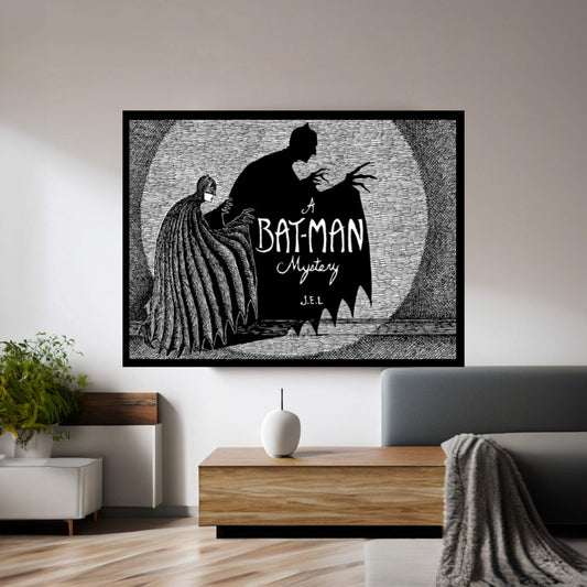 A Bat-Man Mystery Canvas Wall Art - Y Canvas