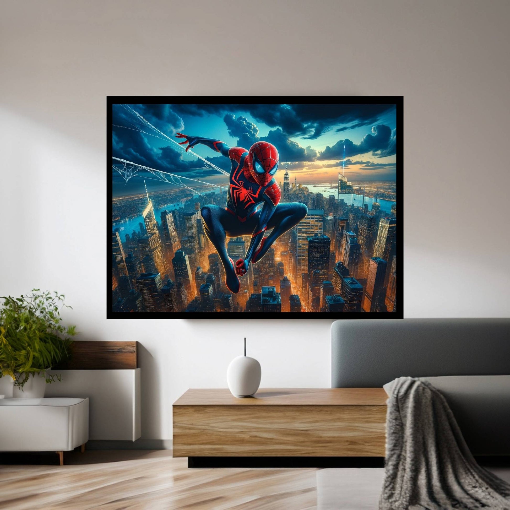 Spiderman Canvas Wall Art - Y Canvas