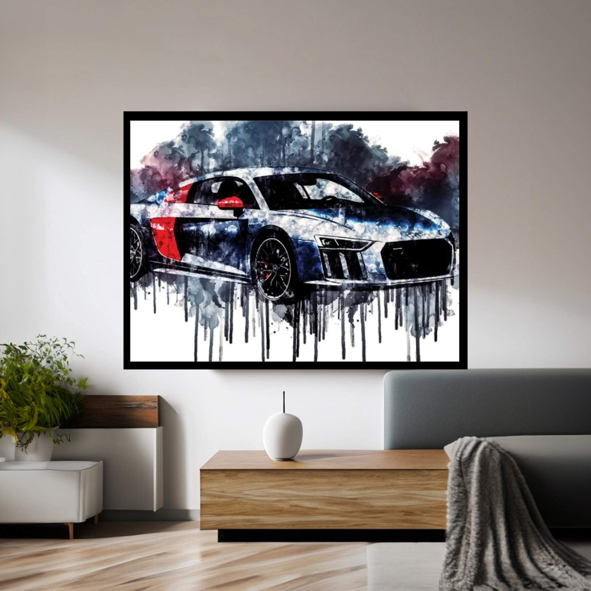 2018 Audi R8 Coupe Sport Edition Canvas Wall Art - Y Canvas