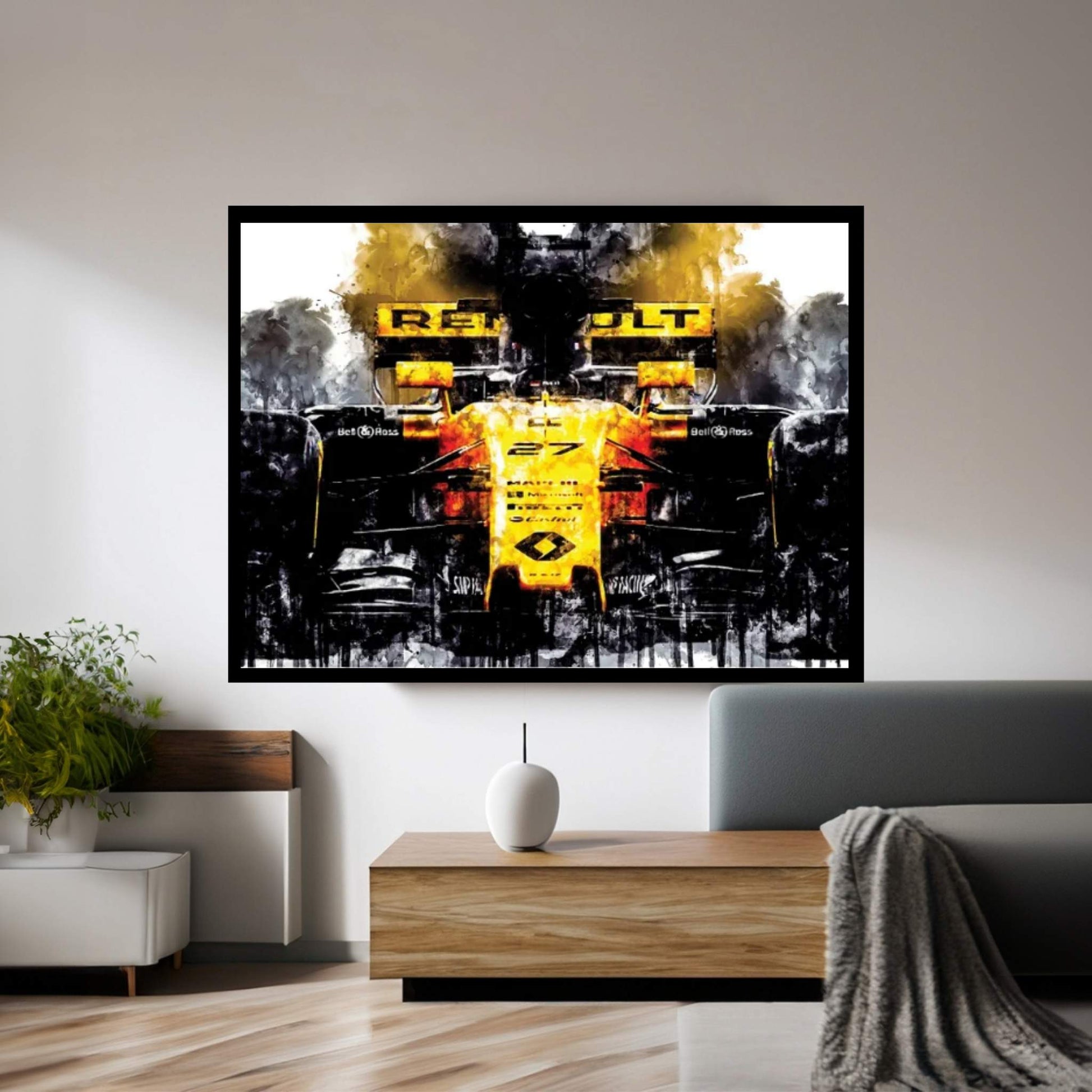 Car 2017 Renault RS17 Formula I Canvas Wall Art - Y Canvas