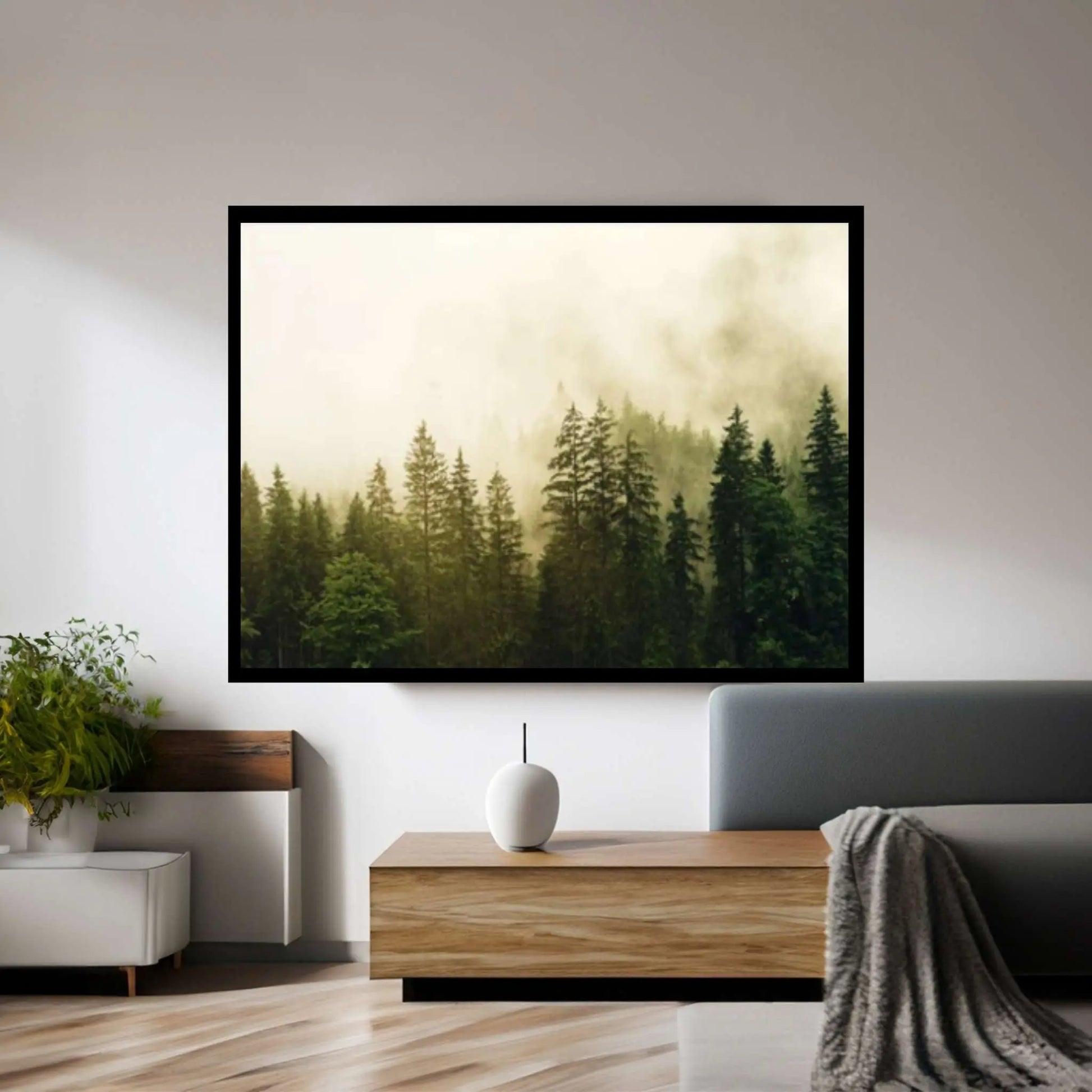 Forest Tree Print Forest, Forest Print Forest Tree Wall Art Forest Wall Art, Trees Canvas Wall Art Canvas Art - Y Canvas