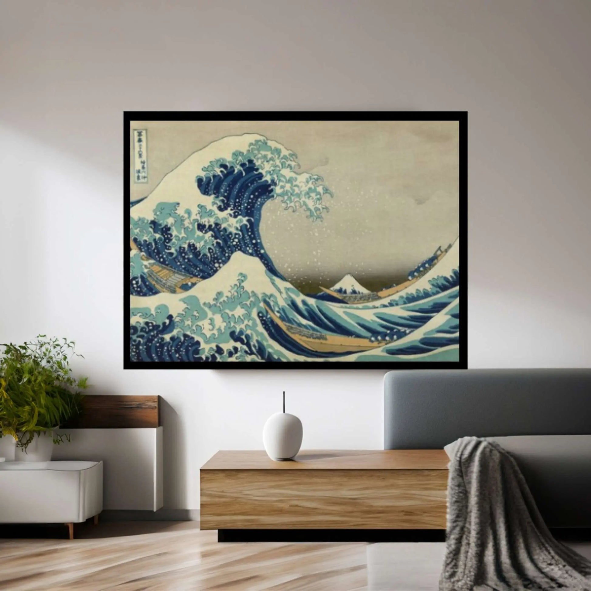 The Great Wave off Kanagawa print on canvas wall art Katsushika Large The Great Wave - Y Canvas