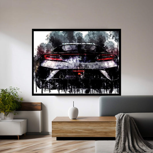 2017 Honda NSX GT3 Vehicle XCVI Canvas Wall Art - Y Canvas