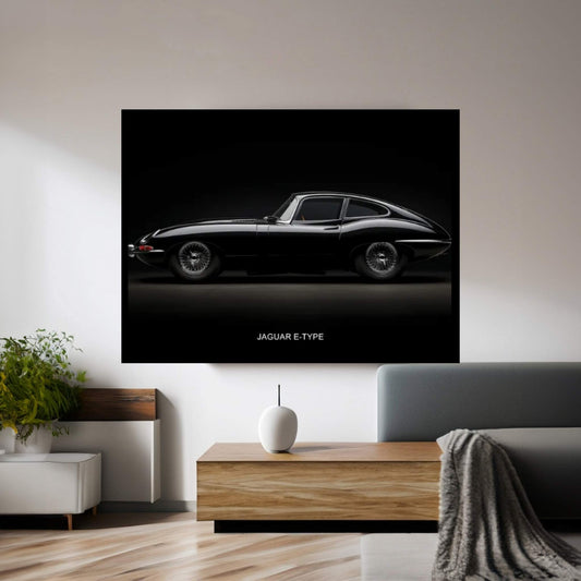 Jaguar E-Type Canvas Wall Art - Y Canvas