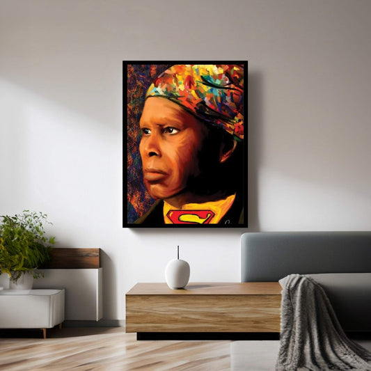 Harriet Tubman SuperHero Canvas Wall Art - Y Canvas