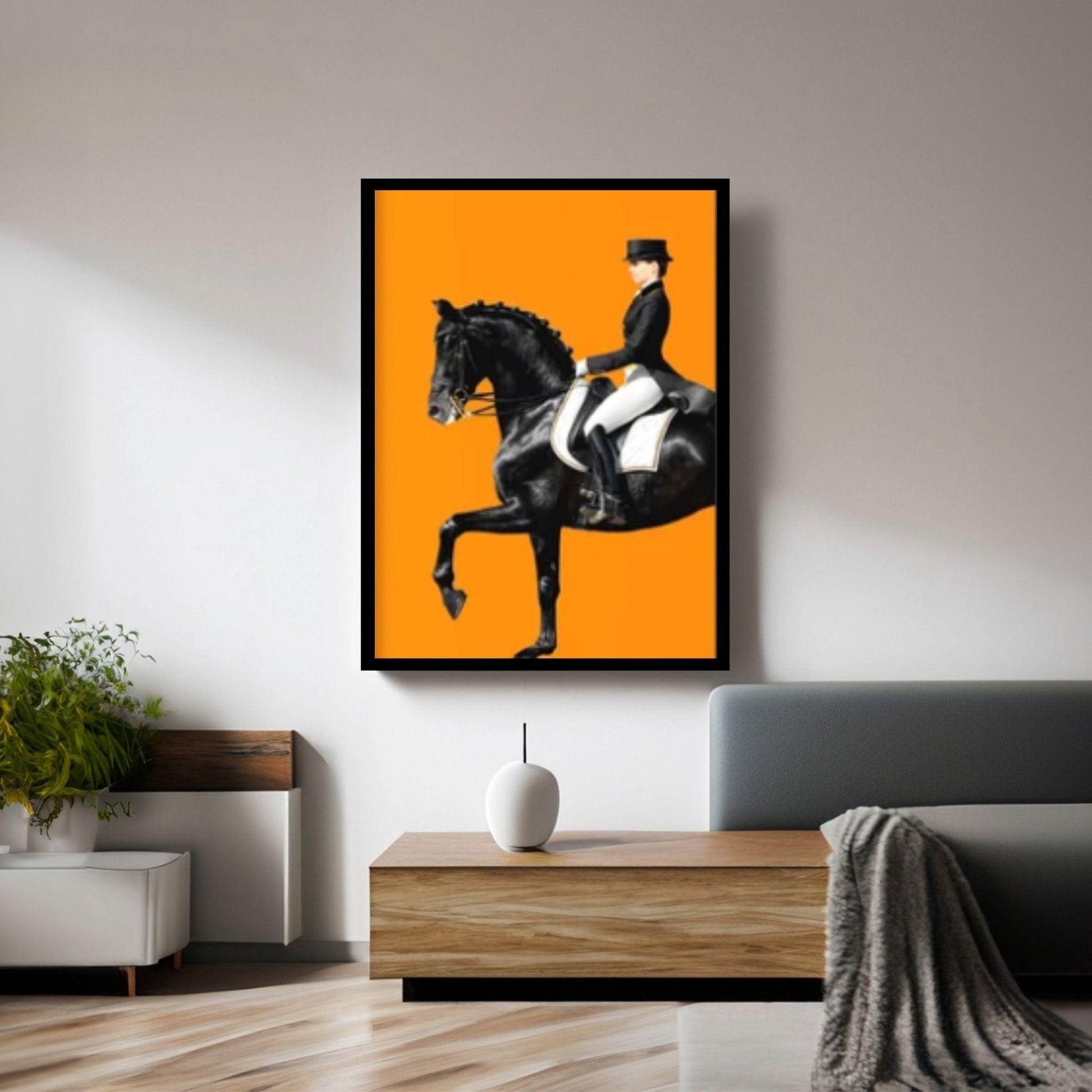 Horse Animall Canvas Wall Art Decor, Nordic Abstract Extra Large Print Art Poster, Horse Wall art Canvas - Y Canvas