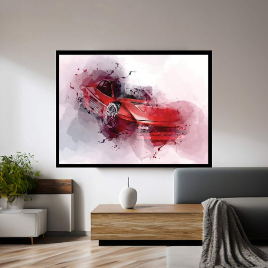 Ferrari Testarossa Retro Cars 1984 Canvas Wall Art - Y Canvas