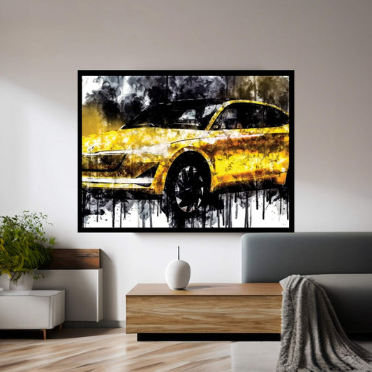 Car 2017 Skoda Vision E Concept Canvas Wall Art - Y Canvas