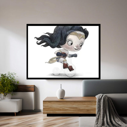 Baby Wonder Woman Canvas Wall Art - Y Canvas