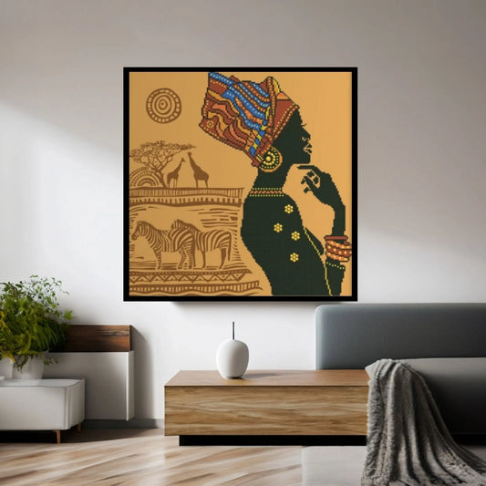 African Woman Art, African Woman Canvas - Y Canvas