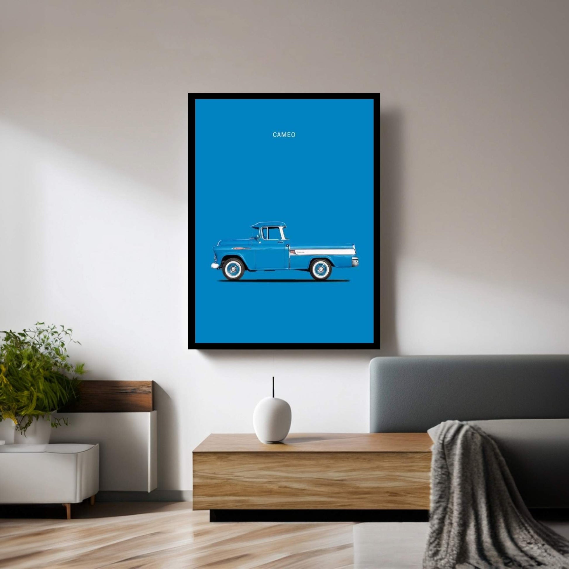 1957 Chevrolet Cameo Canvas Wall Art - Y Canvas