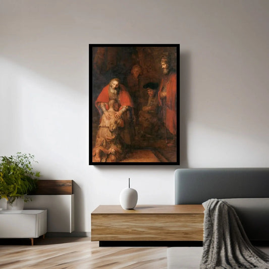 Return of the Prodigal Son c. 1668 Canvas Wall Art - Y Canvas