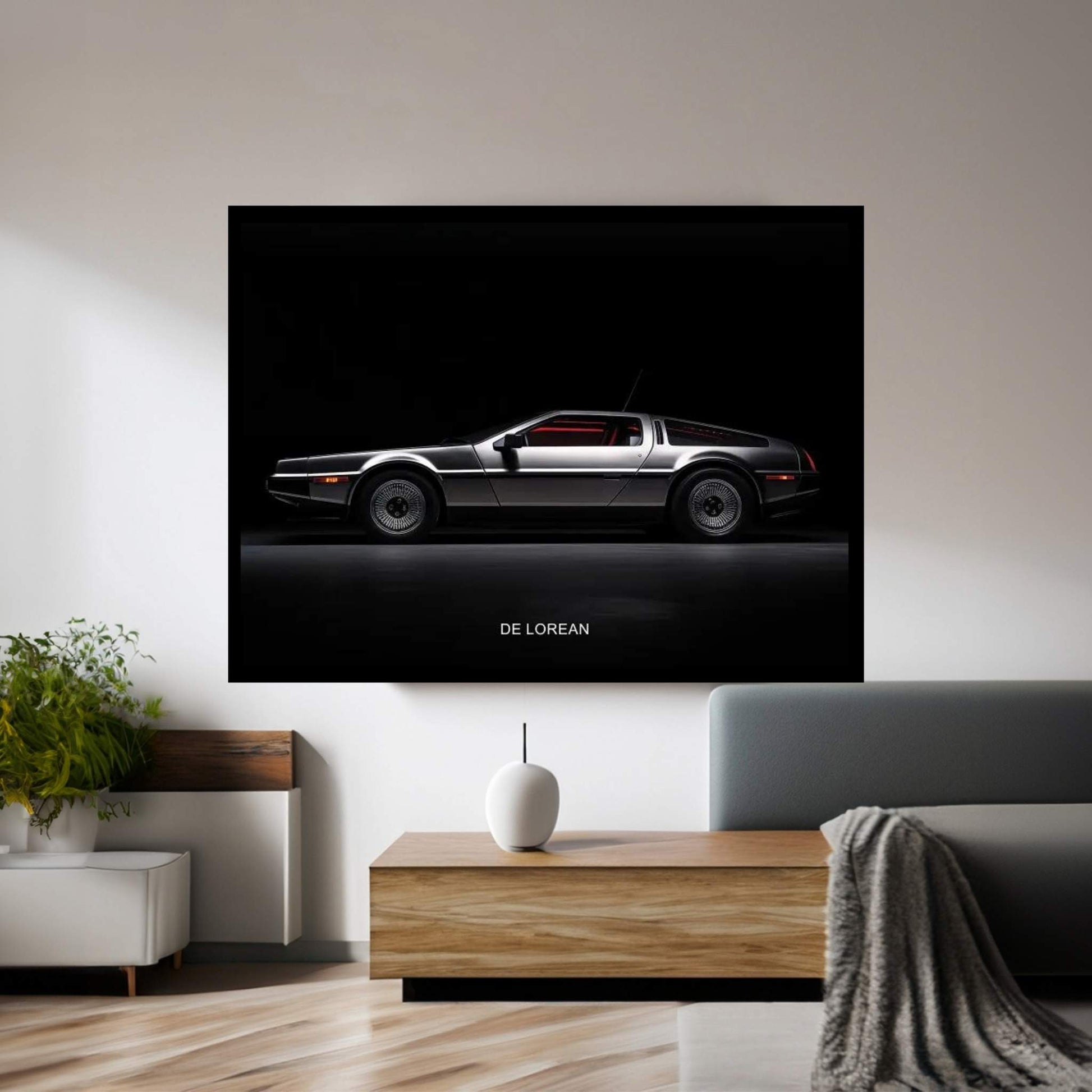 DeLorean Canvas Wall Art - Y Canvas