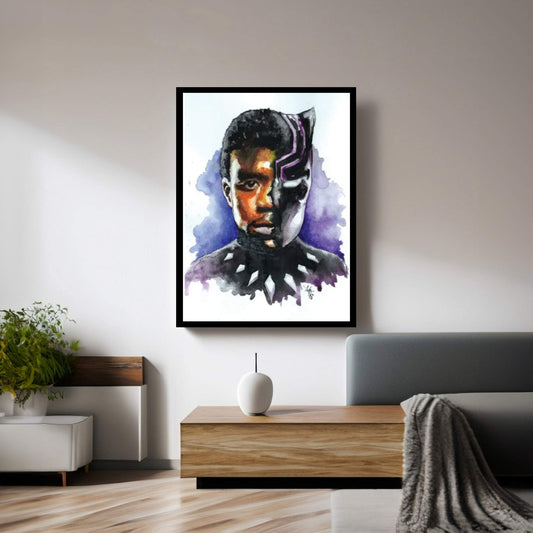 T'Challa - Black Panther Canvas Wall Art - Y Canvas