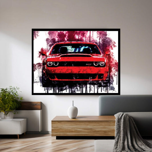 2018 Dodge Challenger SRT Demon Canvas Wall Art - Y Canvas