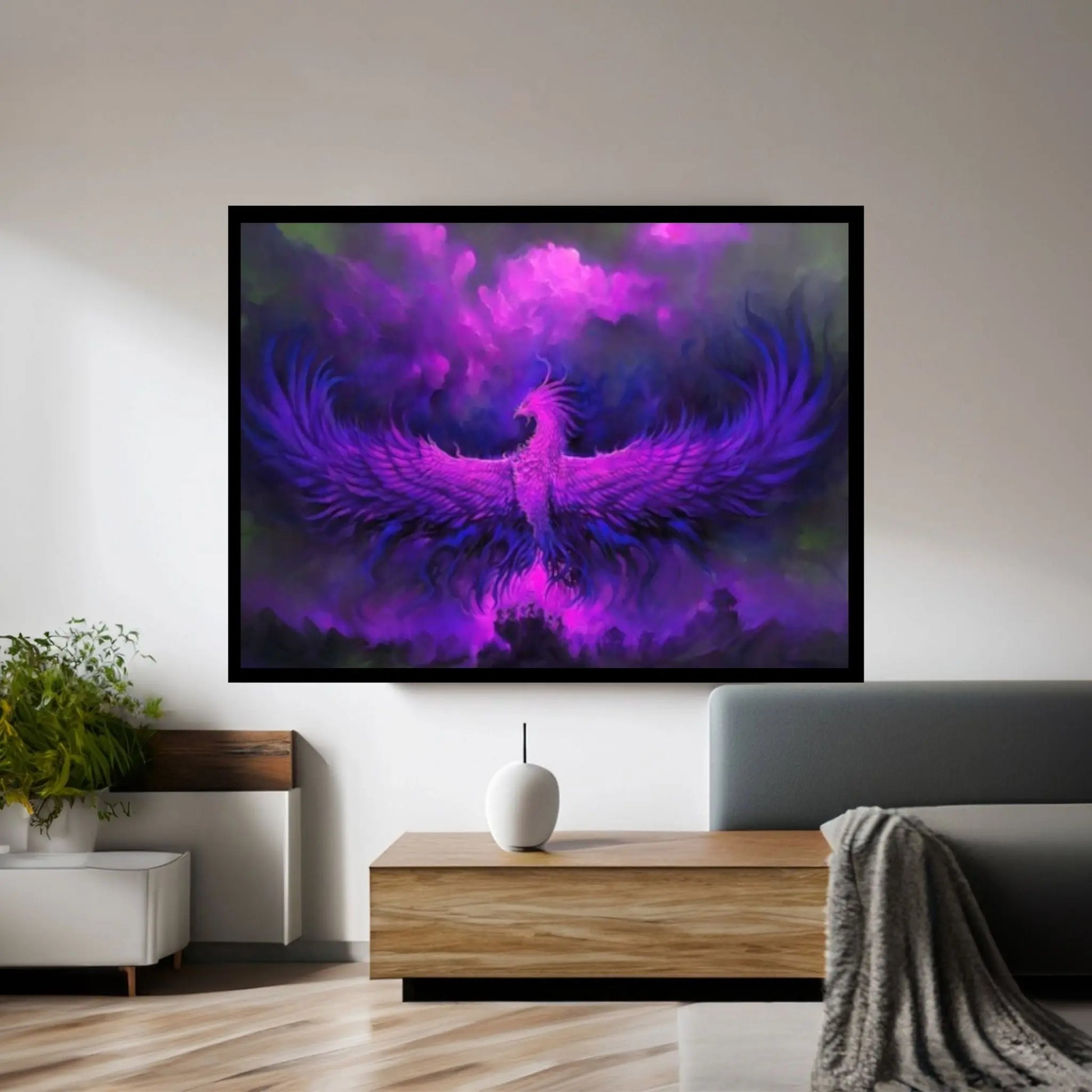 Phoenix Rebirth Canvas, Canvas Wall Art Print Poster - Y Canvas