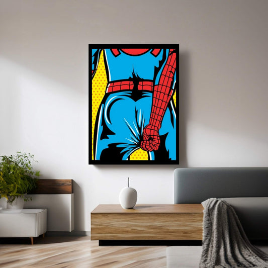 Spider Problem Canvas Wall Art - Y Canvas