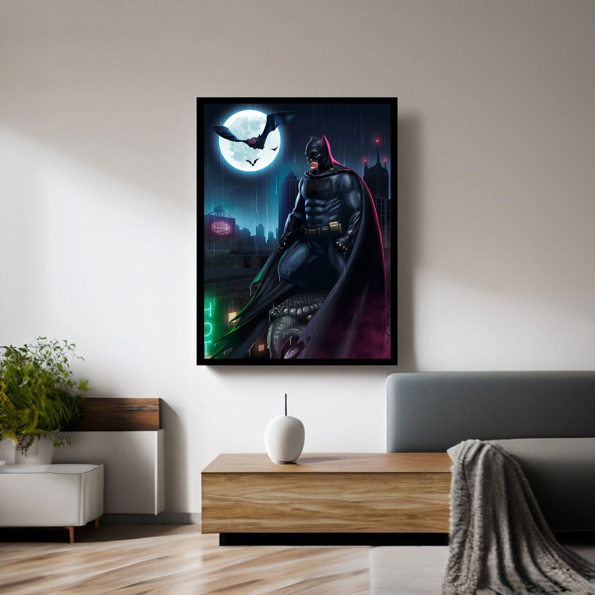 Batman Canvas Wall Art - Y Canvas